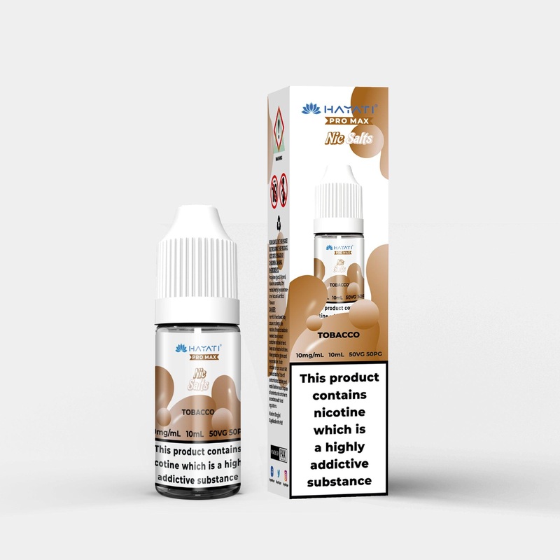 Tobacco|Hayati Salts | 10ml | Nic 10mg|Hayati Salts | 10ml | Nic 20mg|gb|eu|ae