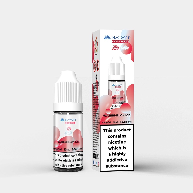 Watermelon Ice|Hayati Salts | 10ml | Nic 10mg|Hayati Salts | 10ml | Nic 20mg|gb|eu|ae