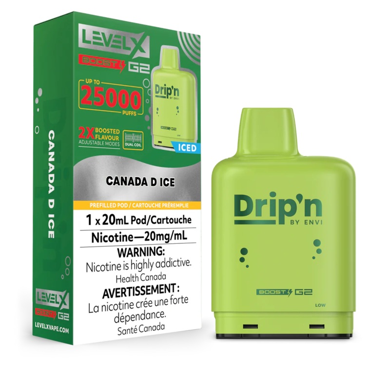 Level X Drip’n Boost G2 – Canada D Ice 20mg