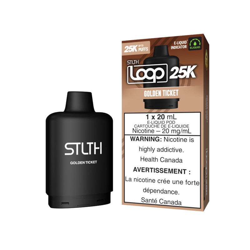 STLTH Loop 25K Pod – Golden Ticket 20mg