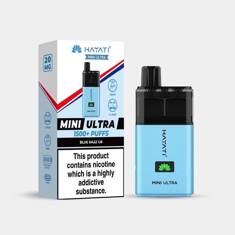 Blue Razz GB|Hayati Mini Ultra | 1500+ Puffs|gb|ae|eu