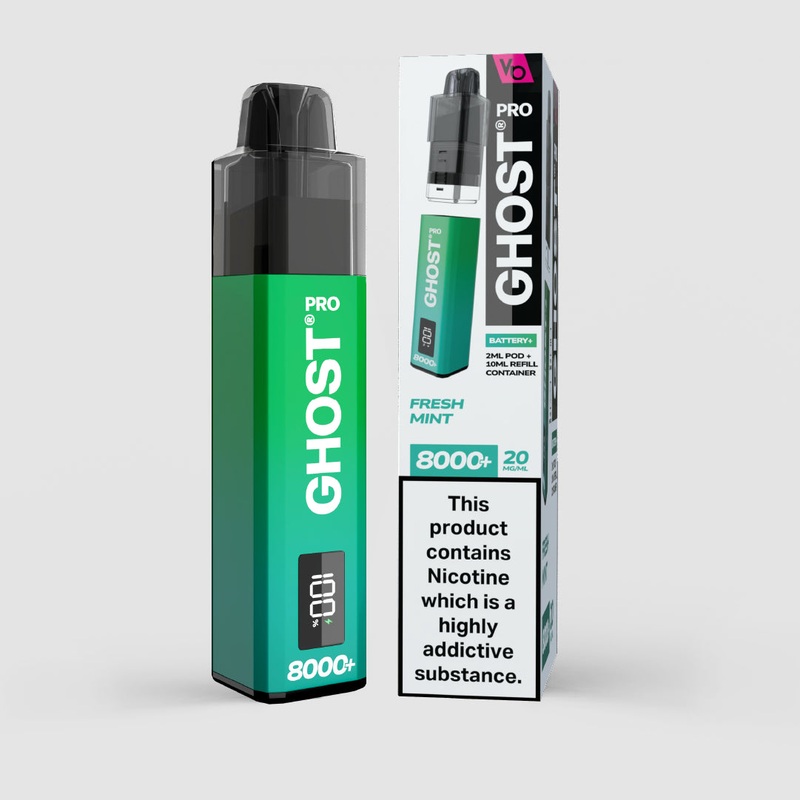 Fresh Mint|Ghost Pro | 8000+ Puffs|gb|ae|eu