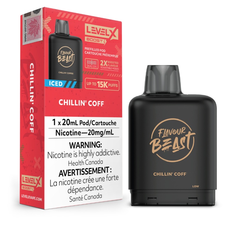 Level X Flavour Beast Boost G2 – Chillin’ Coff Iced 20mg