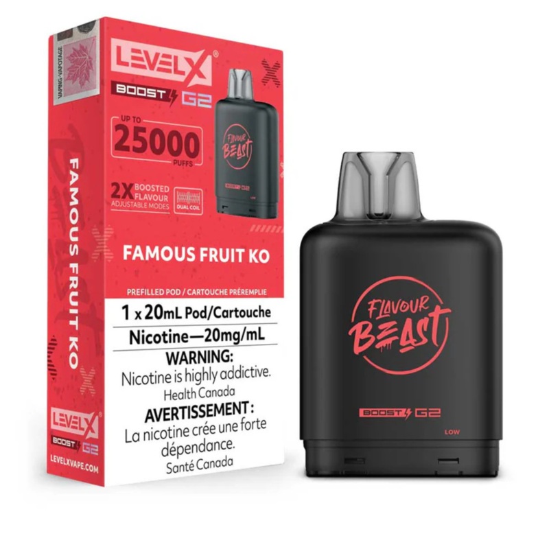 Level X Flavour Beast Boost G2 – Famous Fruit KO 20mg