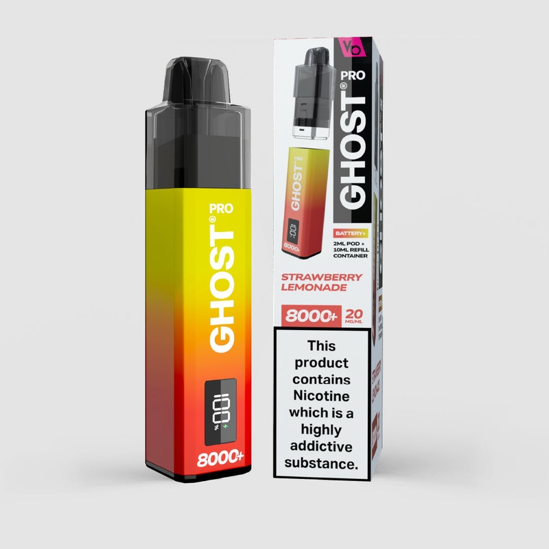 Strawberry Lemonade|Ghost Pro | 8000+ Puffs|gb|ae|eu