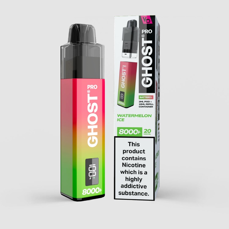 Watermelon Ice|Ghost Pro | 8000+ Puffs|gb|ae|eu