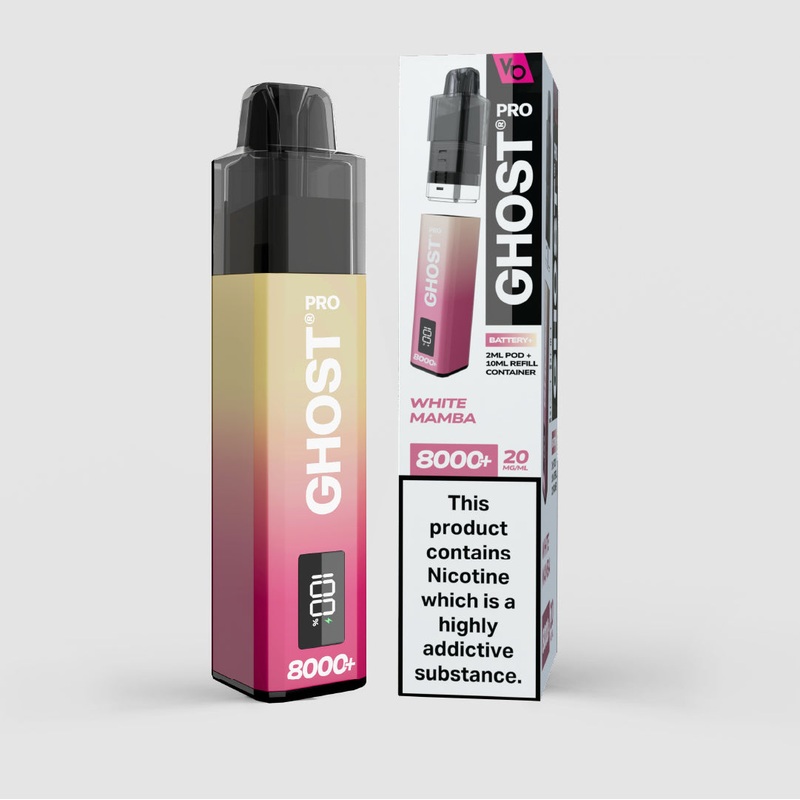 White Mamba|Ghost Pro | 8000+ Puffs|gb|ae|eu