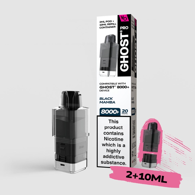Black Mamba 2ML+10ML Pods|Ghost Pro 8000+ Pods|gb|ae|eu