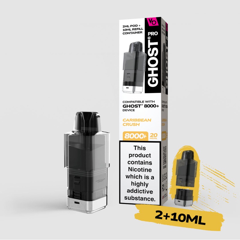 Caribbean Crush 2ML+10ML Pods|Ghost Pro 8000+ Pods|gb|ae|eu