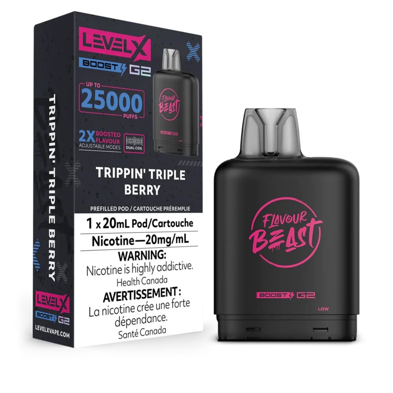 Level X Flavour Beast Boost G2 – Trippin’ Triple Berry 20mg