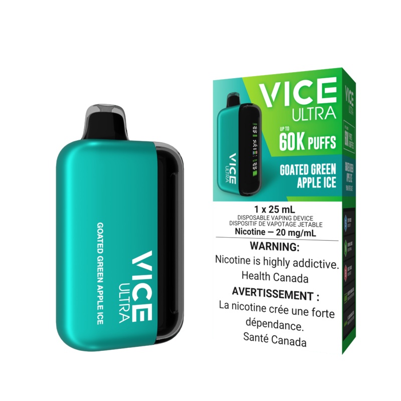 Vice Ultra Disposable –  Goated Green Apple Ice 20mg