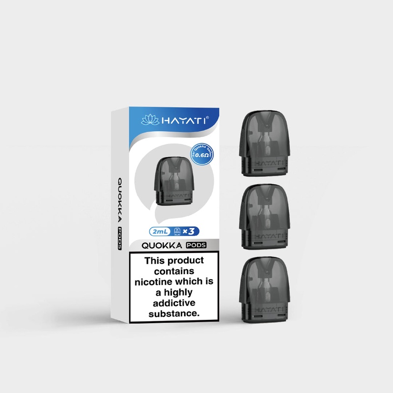 3x 2ml 0.6ohm Coil|Hayati Quokka Pods|gb|ae|eu