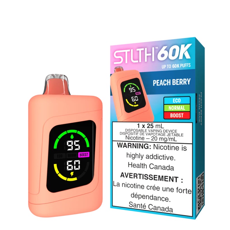 STLTH 60K Disposable – Peach Berry 20mg