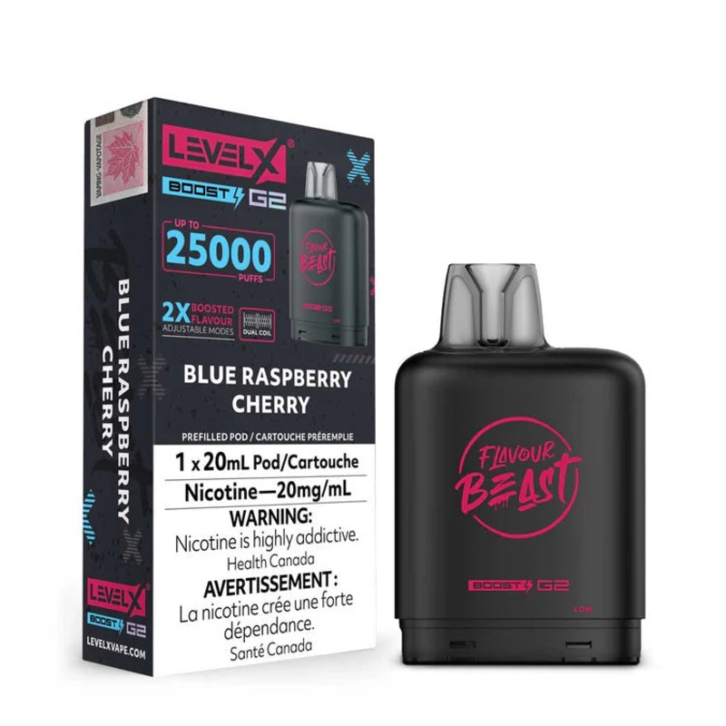 Level X Flavour Beast Boost G2 – Blue Raspberry Cherry 20mg