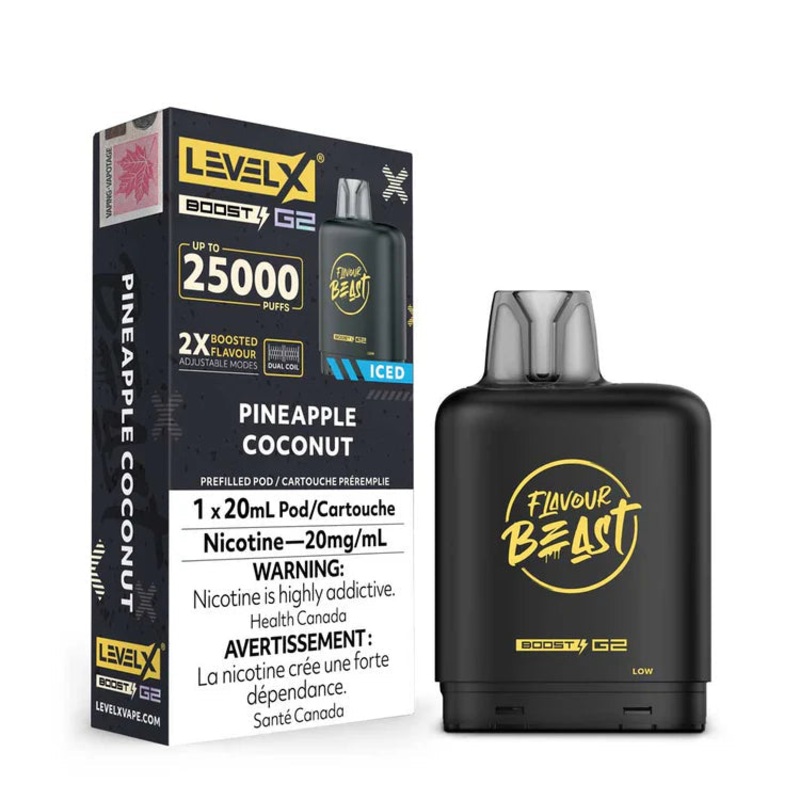 Level X Flavour Beast Boost G2 – Pineapple Coconut Iced 20mg
