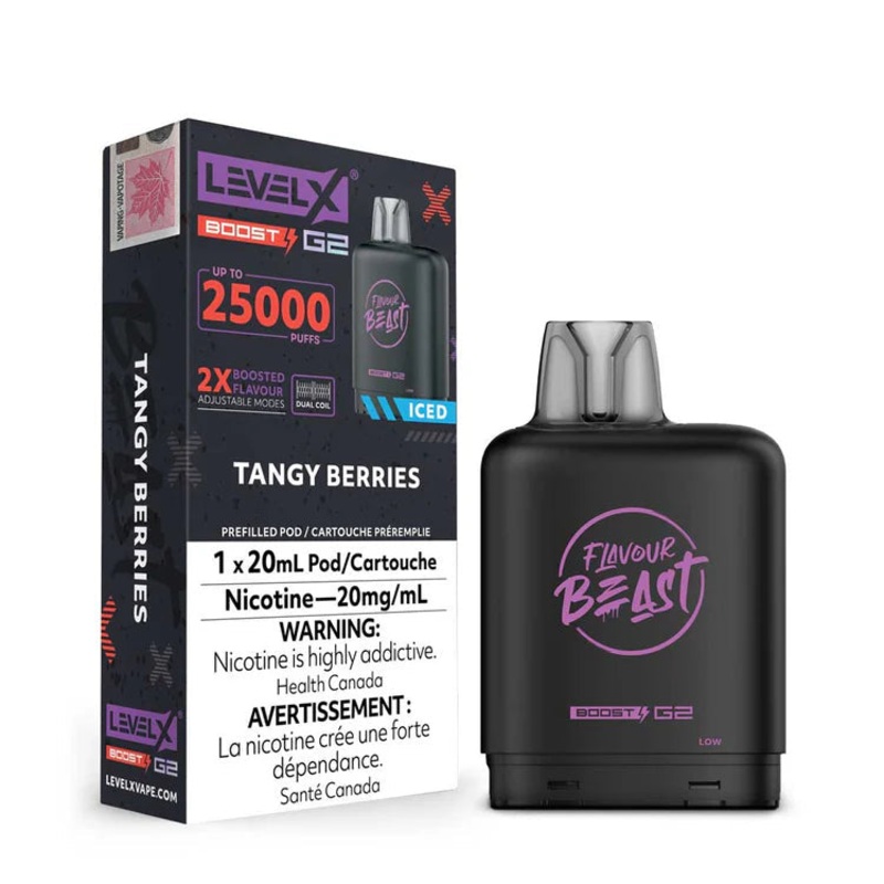 Level X Flavour Beast Boost G2 – Tangy Berries Iced 20mg