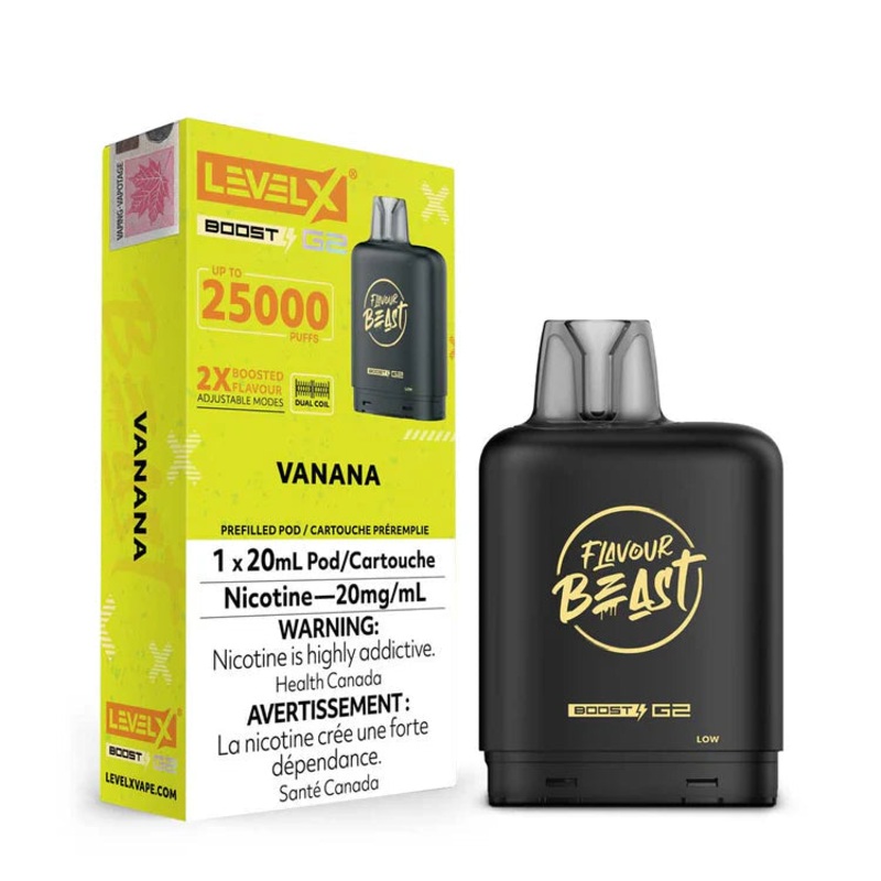 Level X Flavour Beast Boost G2 – Vanana 20mg