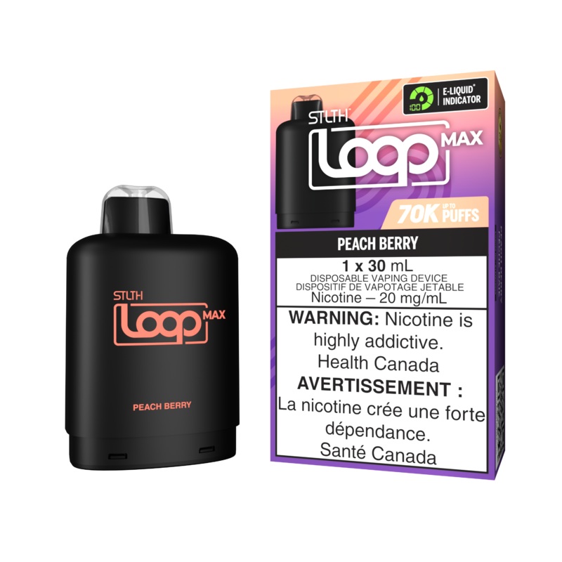 STLTH Loop Max Pod – Peach Berry 20mg