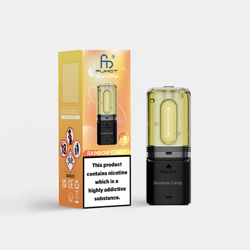 Straw Rainbow Drops|Fumot Ultra T32000 Pods|gb|ae|eu