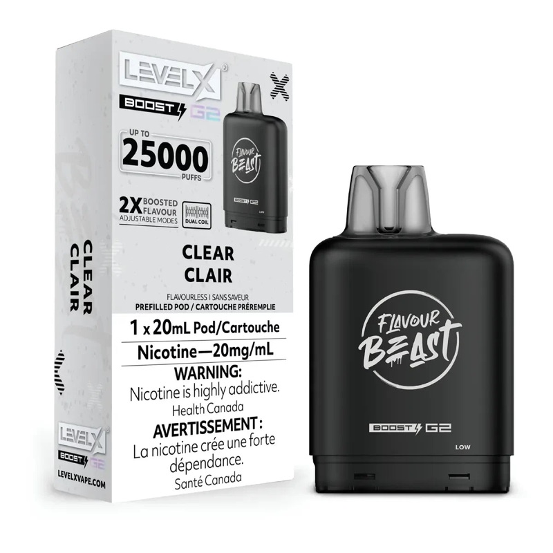 Level X Flavour Beast Boost G2 – Clear 20mg