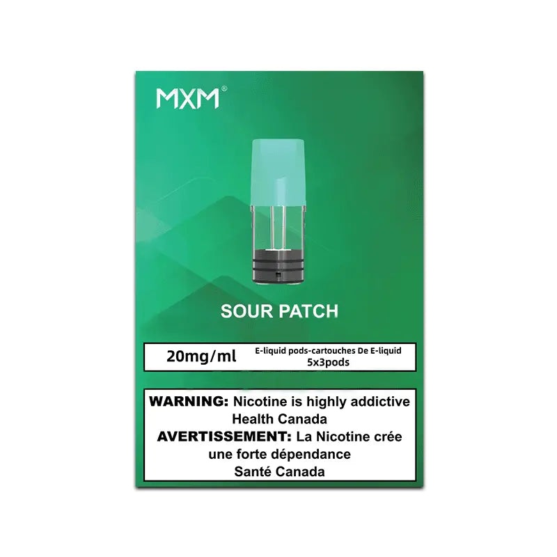 MXM (STLTH Compatible Pods)|Blackberry Lemon|Chill Blue Razz|Fuzzy Peach|Sour P|Orange S|20