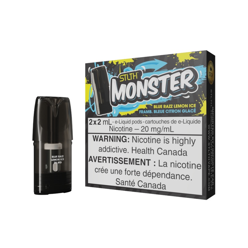 STLTH Monster Pod Pack – Blue Razz Lemon Ice
