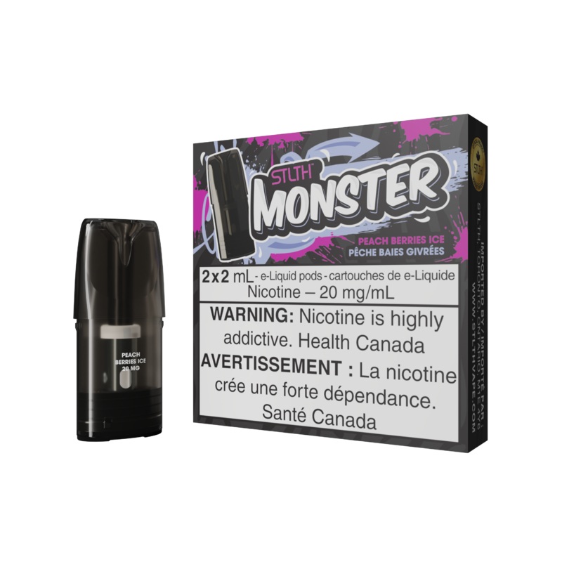 STLTH Monster Pod Pack – Peach Berries Ice