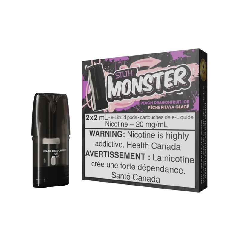 STLTH Monster Pod Pack – Peach Dragonfruit Ice