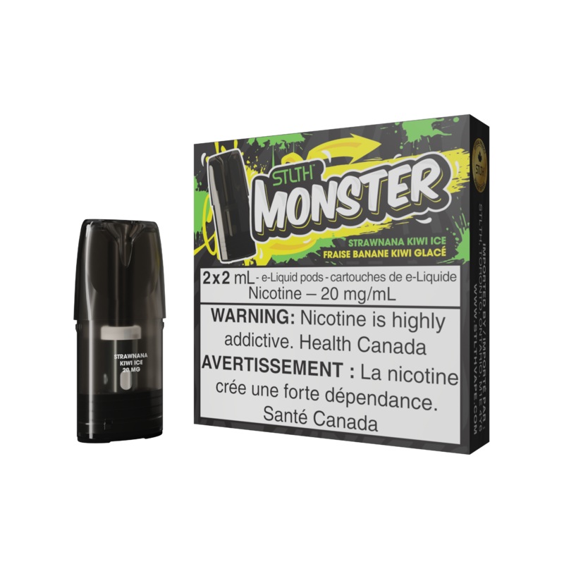 STLTH Monster Pod Pack – Strawnana Kiwi Ice