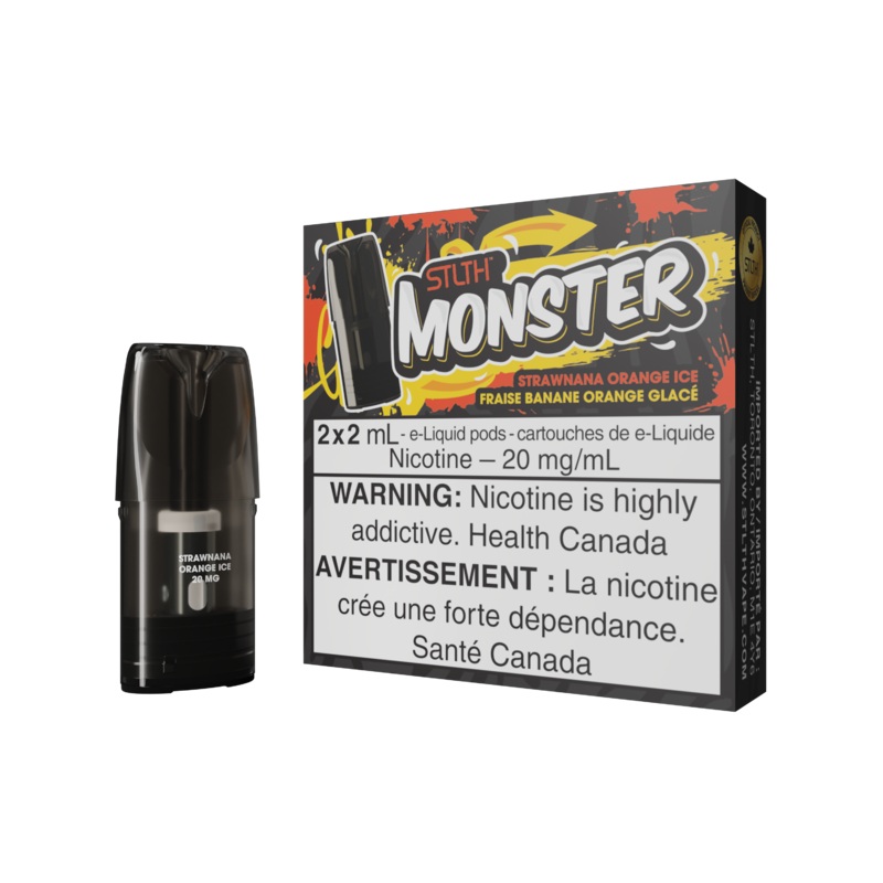 STLTH Monster Pod Pack – Strawnana Orange Ice