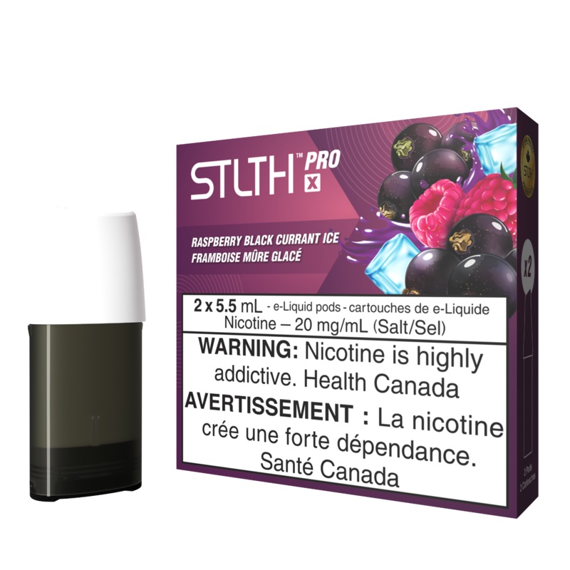 STLTH PRO X Pod Pack Raspberry Black Currant Ice 20mg
