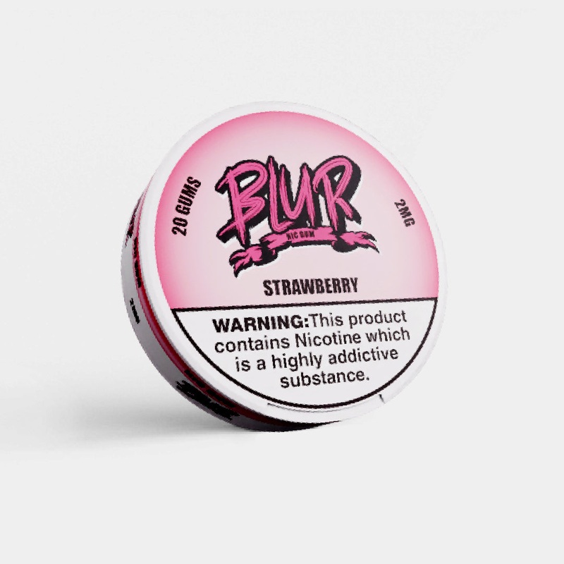 Strawberry|Blur Nic Gum | 2mg|gb|ae|eu
