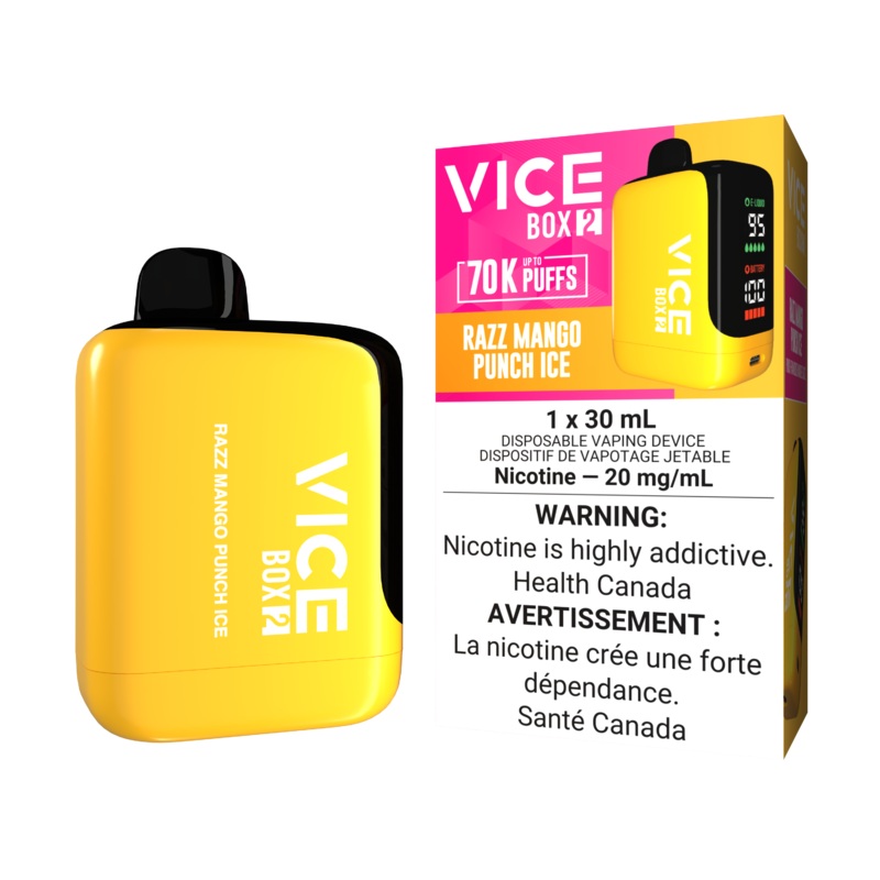 Vice Box 2 Disposable – Razz Mango Punch Ice 20mg