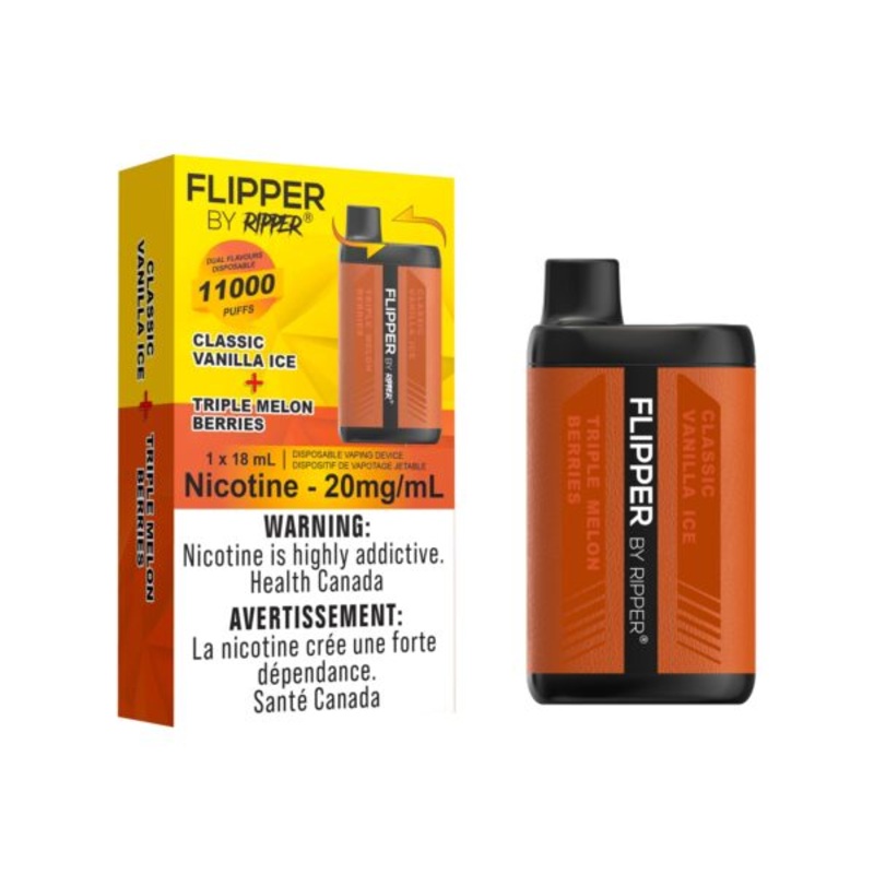 Flipper Disposable 11k Classic Vanilla Ice – Triple Melon Berries 20mg