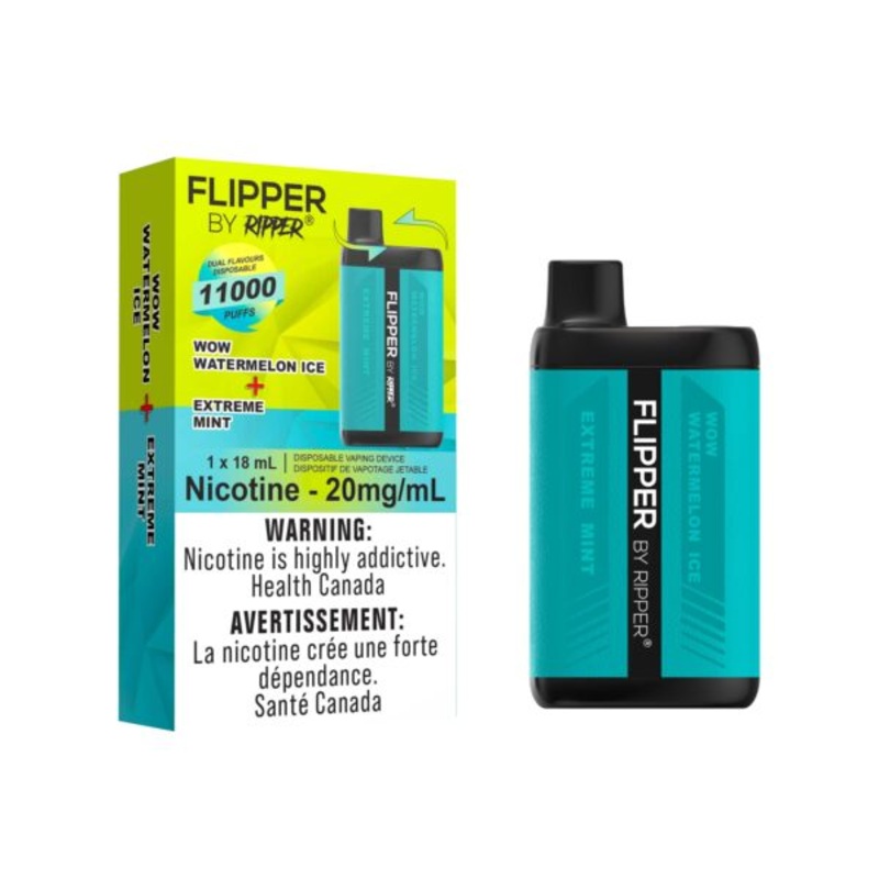 Flipper Disposable 11k Wow Watermelon Ice – Extreme Mint 20mg
