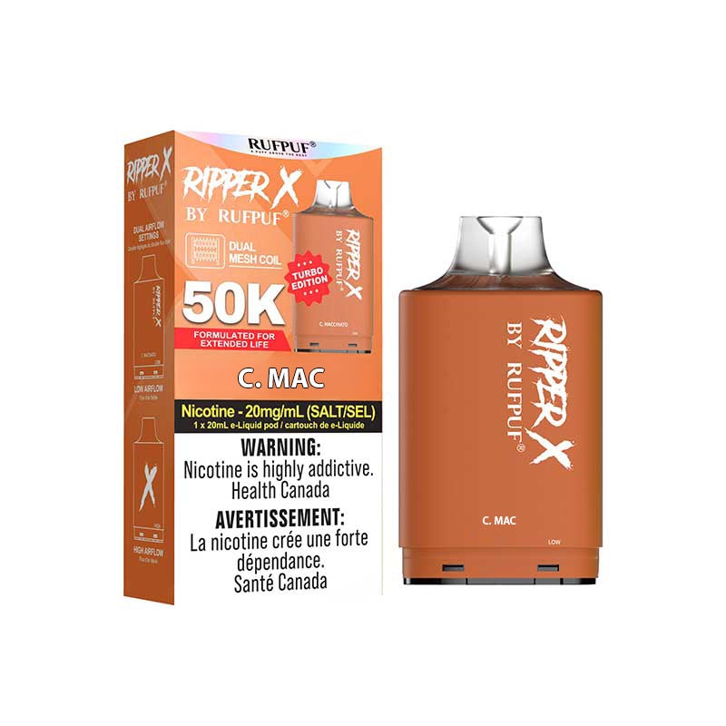 RIPPER X by RUFPUF 50K Pod –  C. Mac 20mg