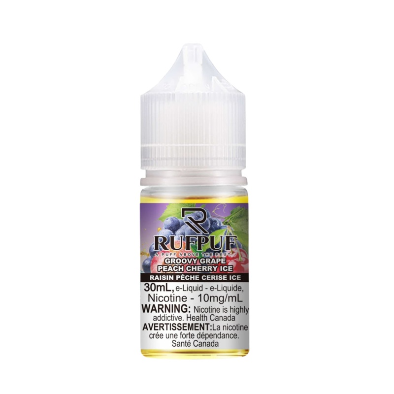 RUFPUF Salt – Groovy Grape Peach Cherry Ice 30ml