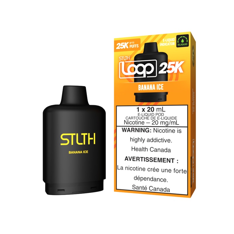STLTH Loop 25K Pod – Banana Ice 20mg