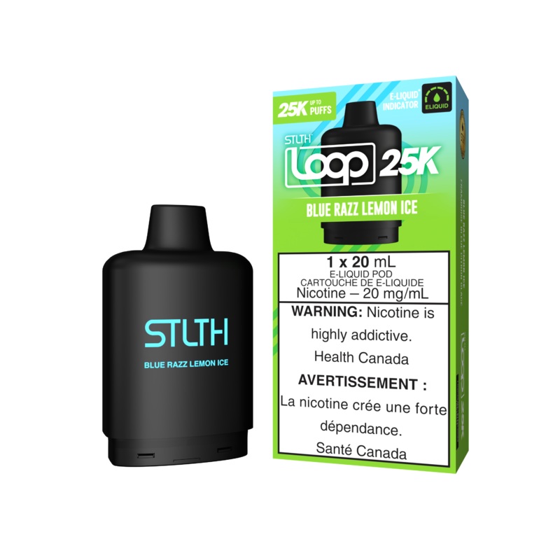 STLTH Loop 25K Pod – Blue Razz Lemon Ice 20mg