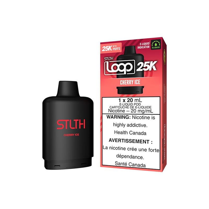 STLTH Loop 25K Pod – Cherry Ice 20mg