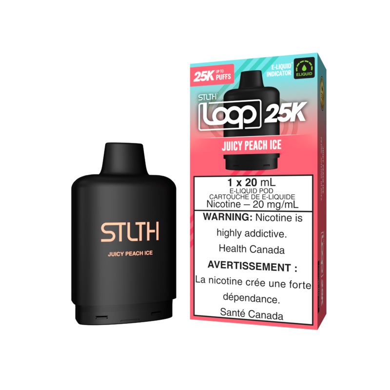 STLTH Loop 25K Pod – Juicy Peach Ice 20mg