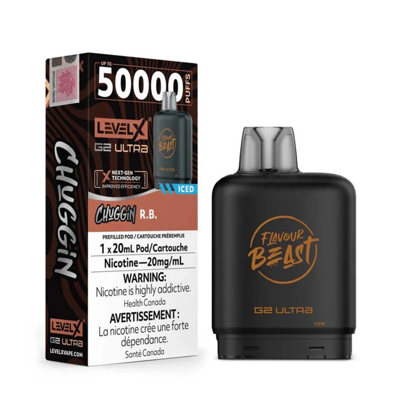 Level X Flavour Beast G2 Ultra – Chuggin’ R.B. Iced 20mg