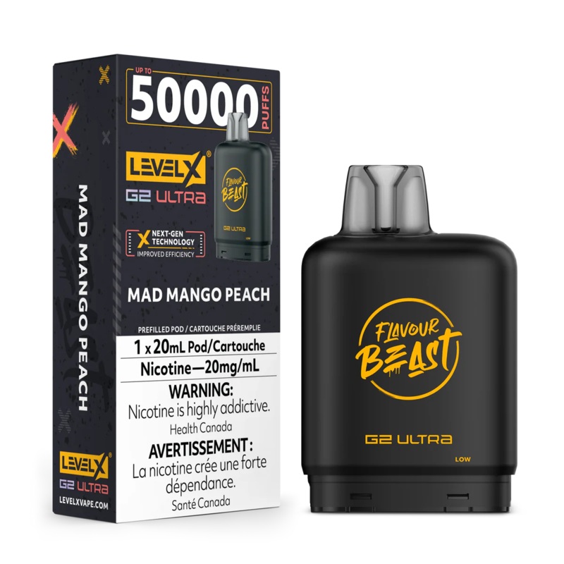 Level X Flavour Beast G2 Ultra – Mad Mango Peach 20mg