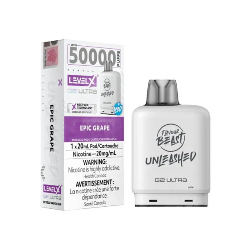 Level X Flavour Beast Unleashed G2 Ultra – Epic Grape 20mg