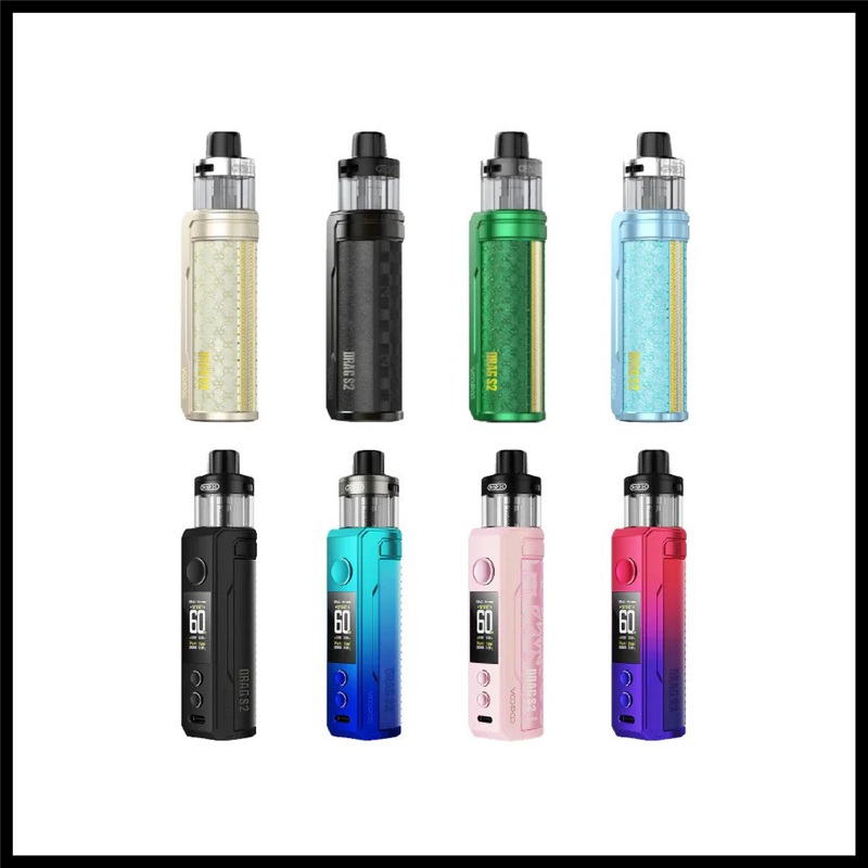 VOOPOO DRAG S2 POD KIT [CRC]|Champagne Golden|Checkered Black|Glow Pink|Modern Red|Moss Green|Sky Blue|Snow Blue|Spray Black