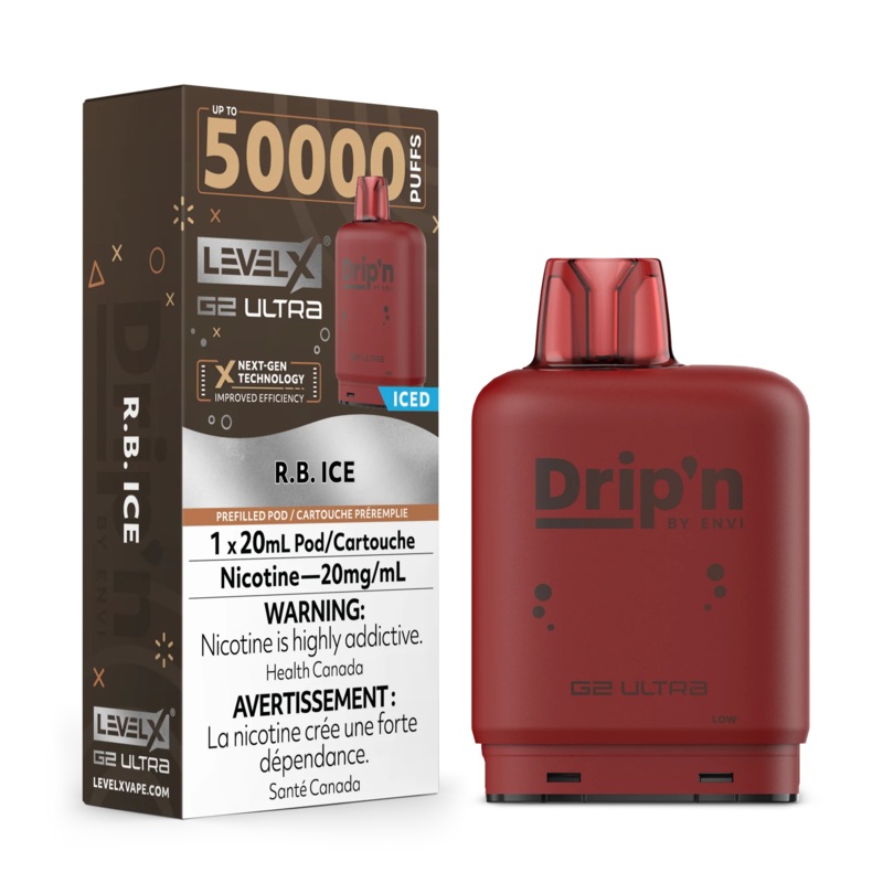 Level X Drip’n G2 Ultra Pod – R.B. Ice 20mg