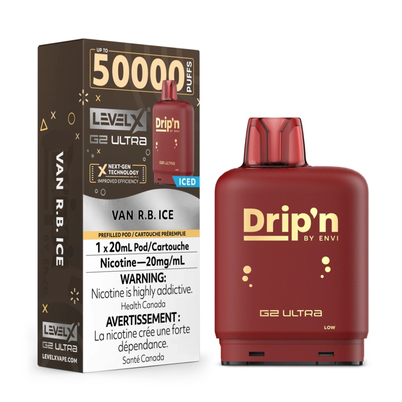 Level X Drip’n G2 Ultra Pod – Van R.B. Ice 20mg