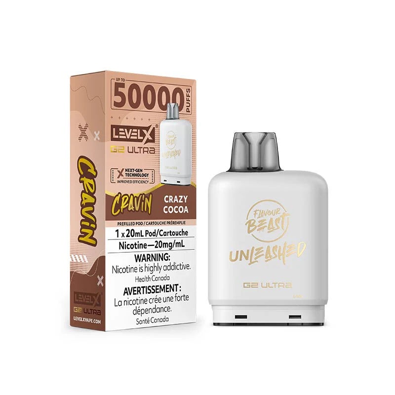 Level X Flavour Beast Unleashed G2 Ultra – Cravin’ Crazy Cocoa 20mg
