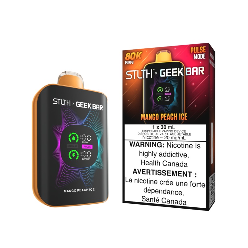 STLTH x Geek Bar 80K Disposable – Mango Peach Ice 20mg