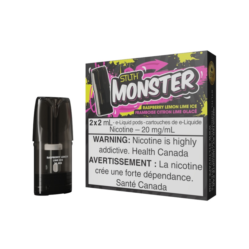 STLTH Monster Pod Pack – Raspberry Lemon Lime Ice